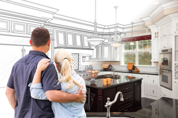 Professional Kitchen Island Installation technician working in Marriottsville, MD